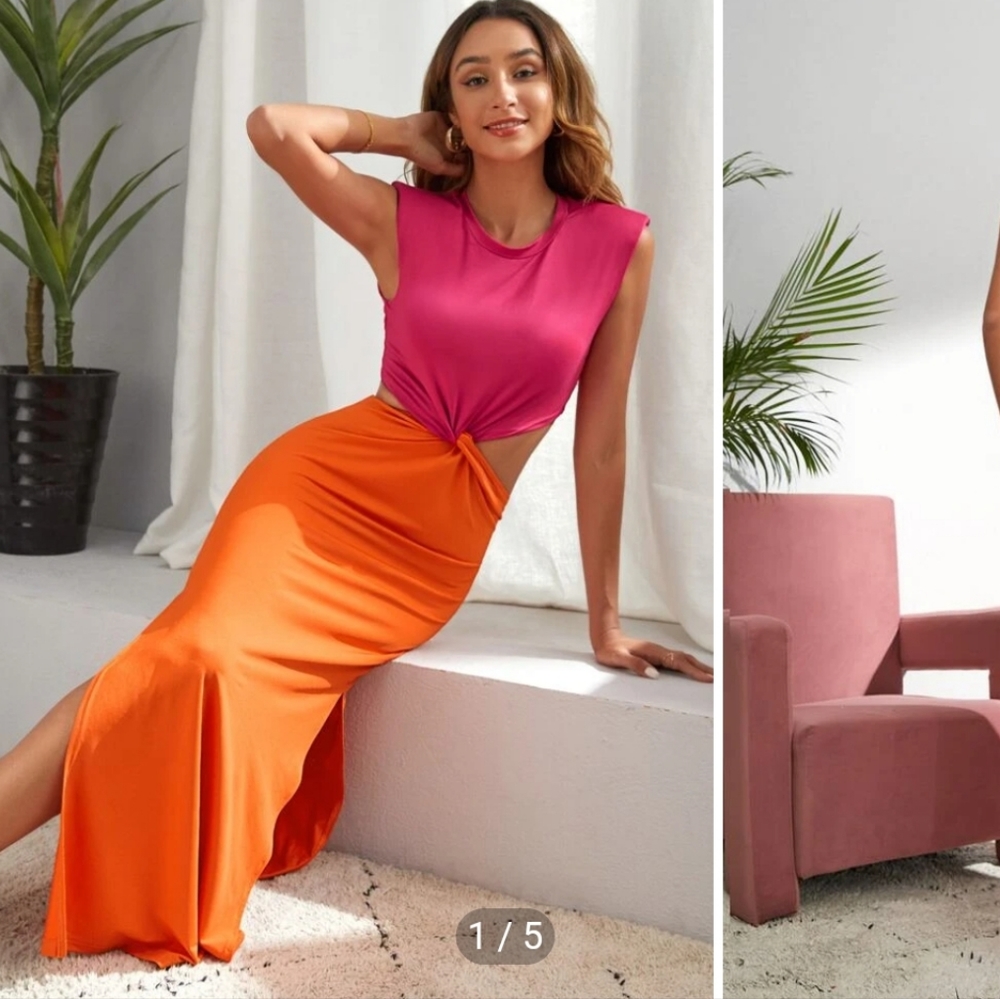 Color block dress